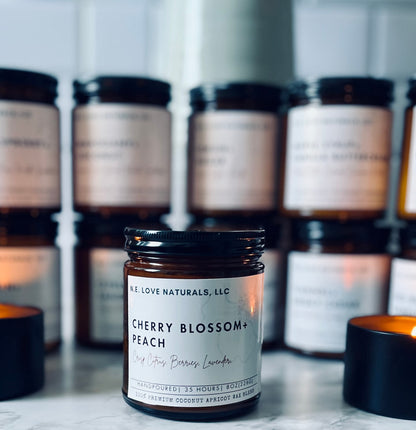 Cherry Blossom+ Peach Luxury Scented Candle