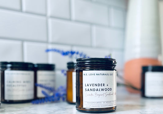 Lavender+ Sandalwood Luxury Scented Candle