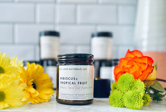 Hibiscus+ Tropical Fruit Luxury Scented Candle