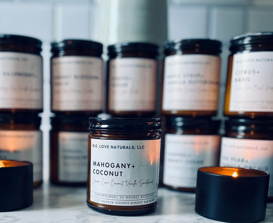 Mahogany+ Coconut Luxury Scented Candle