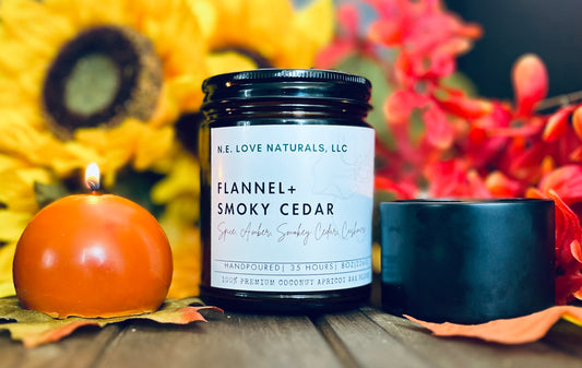 Flannel + Smoky Cedar Luxury Scented Candle