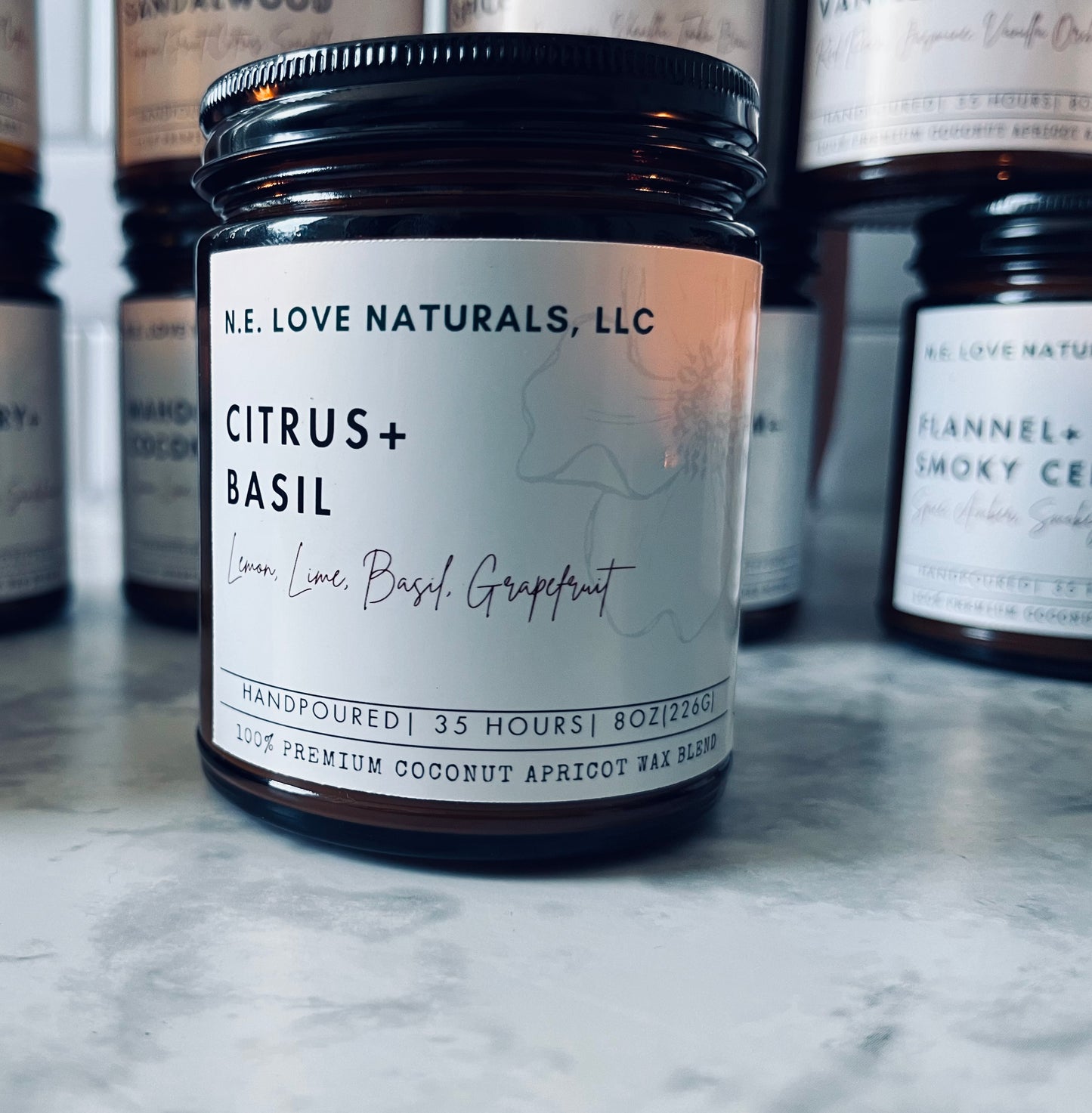 Citrus+ Basil Luxury Scented Candle