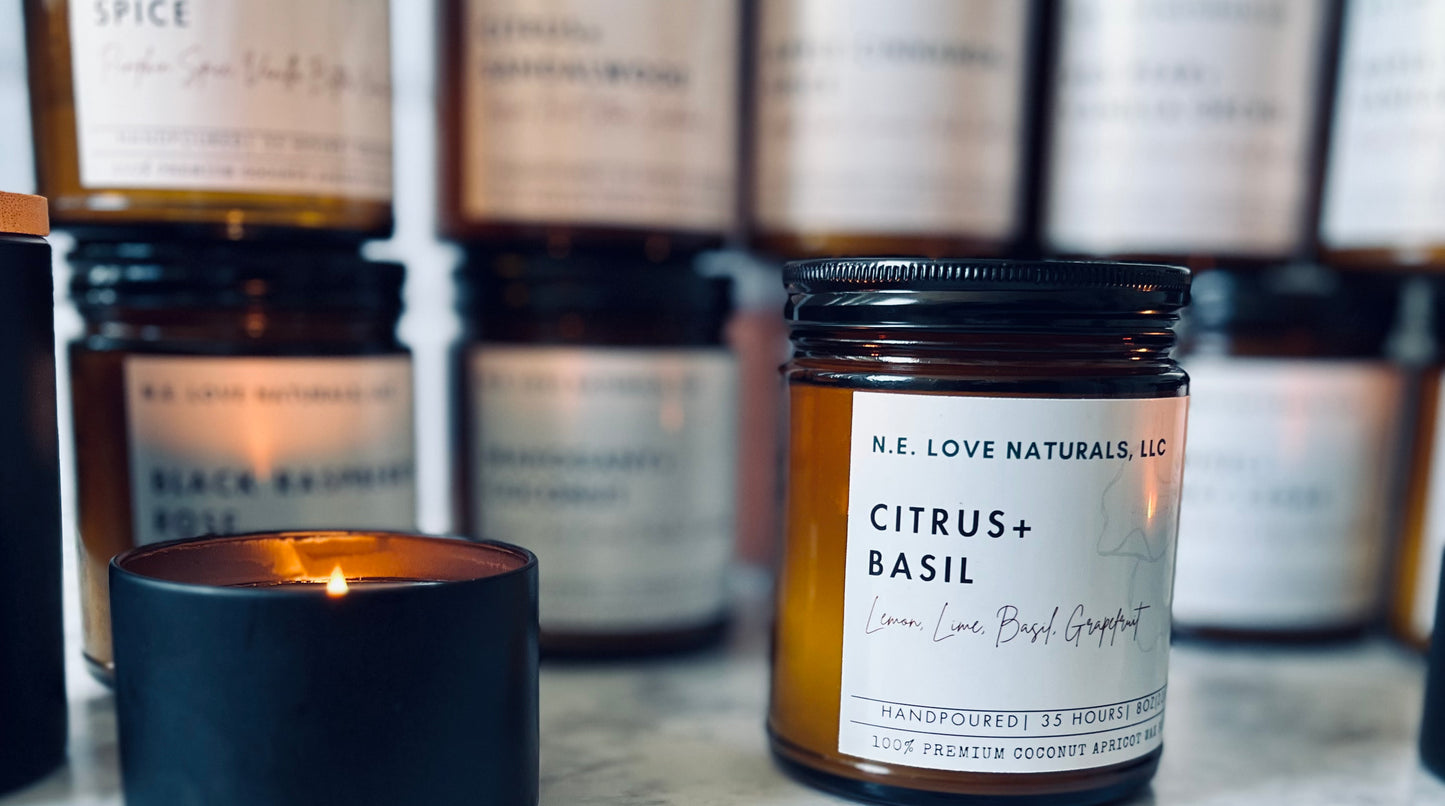 Citrus+ Basil Luxury Scented Candle